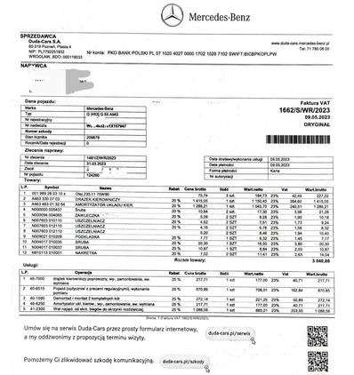 Mercedes-Benz Klasa G cena 265000 przebieg: 200000, rok produkcji 2005 z Kluczbork małe 742